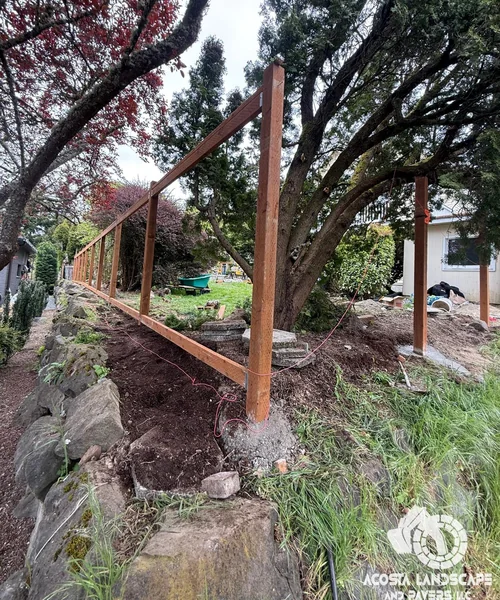 Full Perimeter Fence Replacement & Paver Access Ramp in Shoreline 